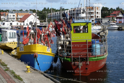 Mierzeja Wiślana. Port Rybacki w Kątach Rybackich...