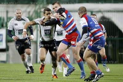 Ekstraliga rugby. Mecz Lechia Gdansk - Budowlani Lodz....