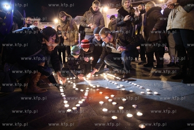 Manifestacja solidarnosci z kijowskim Majdanem w Sopocie.
17.12.2013
fot....