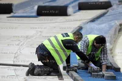 Sopot. Przygotowania hali Ergo Arena do organizacji...