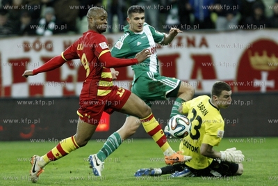 PGE Arena. Cwiercfinal Pucharu Polski w pilce noznej....