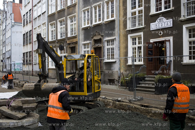 Wymiana nawierzchni ulicy Chlebnickiej w Gdańsku.
20.02.2017
fot....