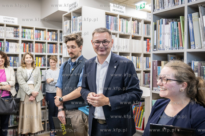 Uroczystość otwarcia po remoncie biblioteki Kamionka...
