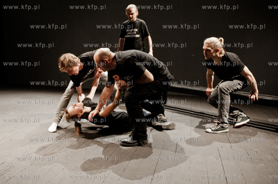 Gdansk. Teatr Wybrzeze. Scena Malarnia. Proba przedstawienia...