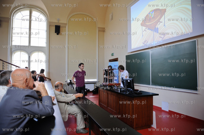 Gdansk. Politechnika Gdanska. Studenci wydzialu  Elektrotechniki...