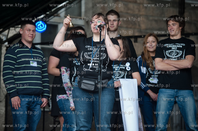 Gdansk. Dziedziniec Wydzialu Chemii Uniwesrystetu Gdanskiego....