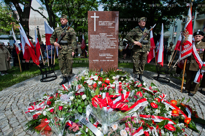 Gdansk. Pomnik Pamieci Polakow mieszkających na Wolyniu....