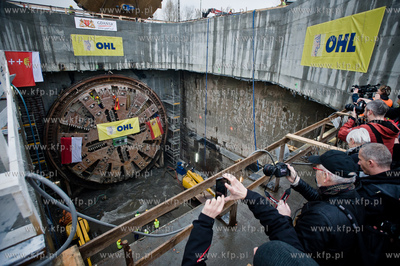 Gdansk. Powstajacy Wezel Marynaki Polskiej. Uroczystosc...
