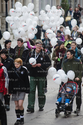 Gdansk. Ul. Dluga. Ogolnopolski Zjazd Zwiazku Harcerstwa...