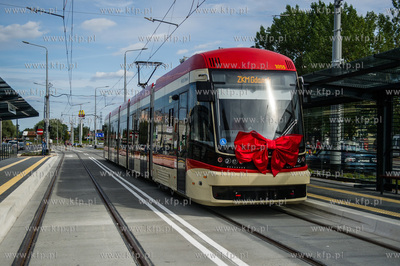 Gdansk. Morena. PIerwszy, probny przejazd nowo wybudowana...