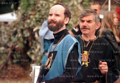 Rycerze w Gdansku od lewej: Kanclerz Kapituly Bedynski...