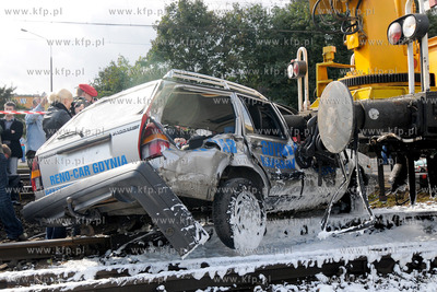Na strzezonym przejezdzie kolejowym przy ul. Puckiej...