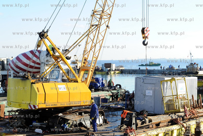 Sopot. Budowa przystani jachtowej przy sopockim molo....