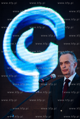 Uroczyste poswiecenie i wmurowanie kamienia wegielnego...