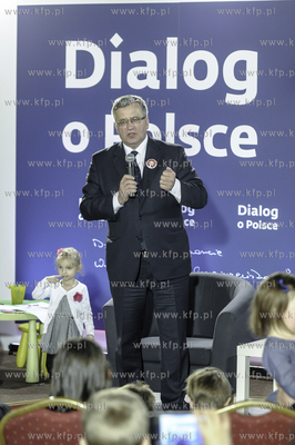 Zamek Gniew. Spotkanie Prezydenta Bronislawa Komorowskiego...