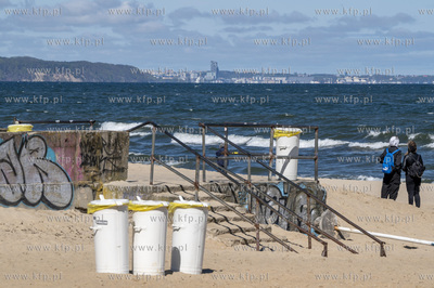 Gdańsk Brzeźno. Wejście na plażę nr 41.25.04.2025...