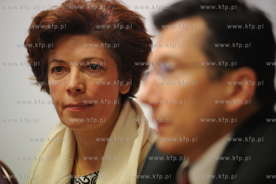 Posel Nelly Rokita w biurze poselskim Zbigniewa Kozaka...