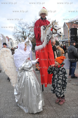 Swiateczne wigilijne spotkanie mieszkancow i wladz...
