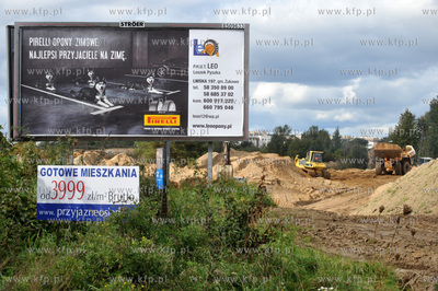 Budowa trasy WZ wzdluz ulicy Kartuskiej na odcinku...