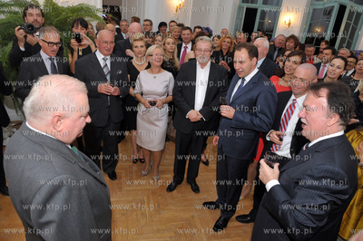 Urodziny Lecha Walesy w Palacu Opatow w Gdansku Oliwie....