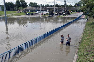 Gdańsk Wrzeszcz  po intensywnych opadach deszczu....