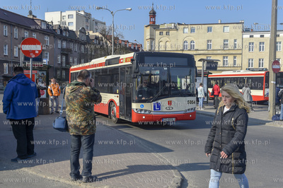 Pętla autobisowa przy dworcu kolejowym Gdańsk Wrzeszcz...
