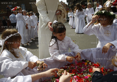 Gdansk. Sw. Bozego Ciala. Nz procesja ulicami starowki.
11.06.2009
fot....