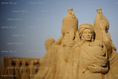 Gdansk Jelitkowo. Gdanski Festiwal Rzezby z Piasku....