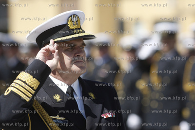 Gdynia Oksywie. Port Wojenny. Admiral floty Tomasz...