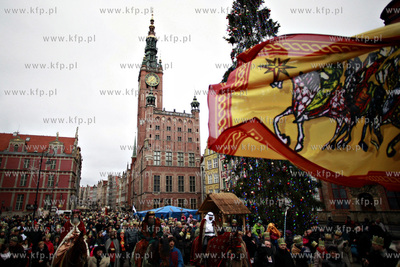 Orszak trzech kroli przeszedl ulicami Gdanska.06.01.2012fot....
