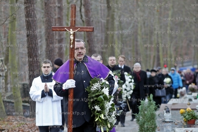 Sopot. Cmentarz Komunalny. Pogrzeb aktorki Joanny Bogackiej.
03.12.2012
fot....