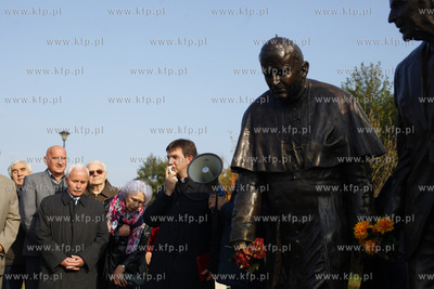 Gdansk. Park Ronalda Reagana. Uroczystosci zwiazane...