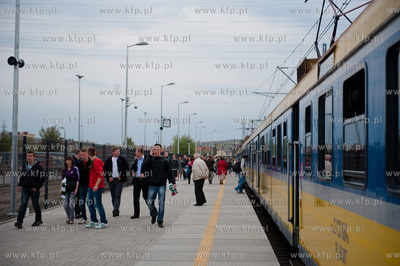Gdansk. Kibice zespolu Lechii Gdansk po raz pierwszy...