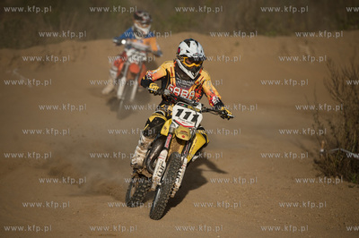 Gdansk. Tor motocrossowy przy ul. Starogardzkiej. Zawody...