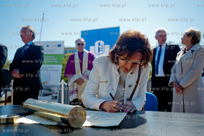 Gdansk. Batycki Kampusu Uniwersytetu Gdanskiego. Uroczystosc...