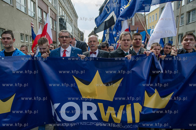 Gdansk. Manifestacja przeciwko podatkowi PIT, zorganizowana...