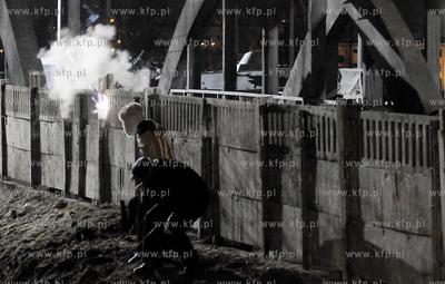 Plan zdjeciowy filmu o masakrze robotnikow na Wybrzezu...