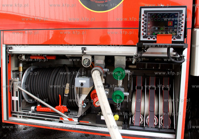 Gdansk, Rebiechowo. Nz. Szkolenie sie Lotniskowej Strazy...