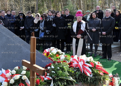 Gdansk - Cmentarz Srebrzysko. Poswiecenie pomnika na...