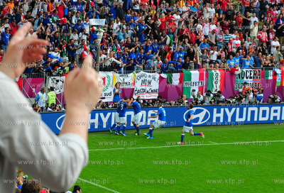 Gdansk, PGE ARENA. Mecz EURO 2012 grupy C, Hiszpania...