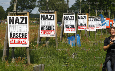 Niemcy. Manifestacja mieszkancow Pasewalku i okolicznych...