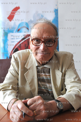 Ennio Morricone dzien przed koncertem w Gdansku na...