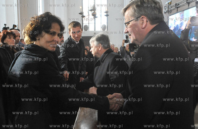 Bazylika Mariacka w Gdansku. Uroczystosci pogrzebowe...