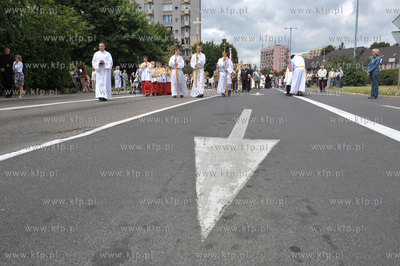 Procesja Bozego Ciala w parafii Najswietszej Maryi...