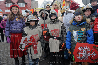Orszak Trzech Kroli w Zukowie na Kaszubach. 6.01.2013...