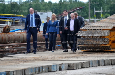 Gdansk, ul. Ku Ujsciu. Chrzest maszyny TBM, ktora otrzymala...