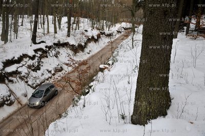 Lesna droga pomiedzy Sulminem na Kaszubach, a Otominem....