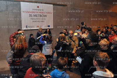 Dzien otwarty tunelu pod Martwa Wisla w Gdansku. To...