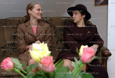 Biuro Lecha Walesy w Zielonej Bramie w Gdansku. Nz...