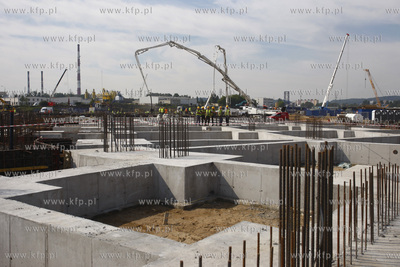 Gdansk Letnica. Ceremonia wmurowania kamienia wegielnego...